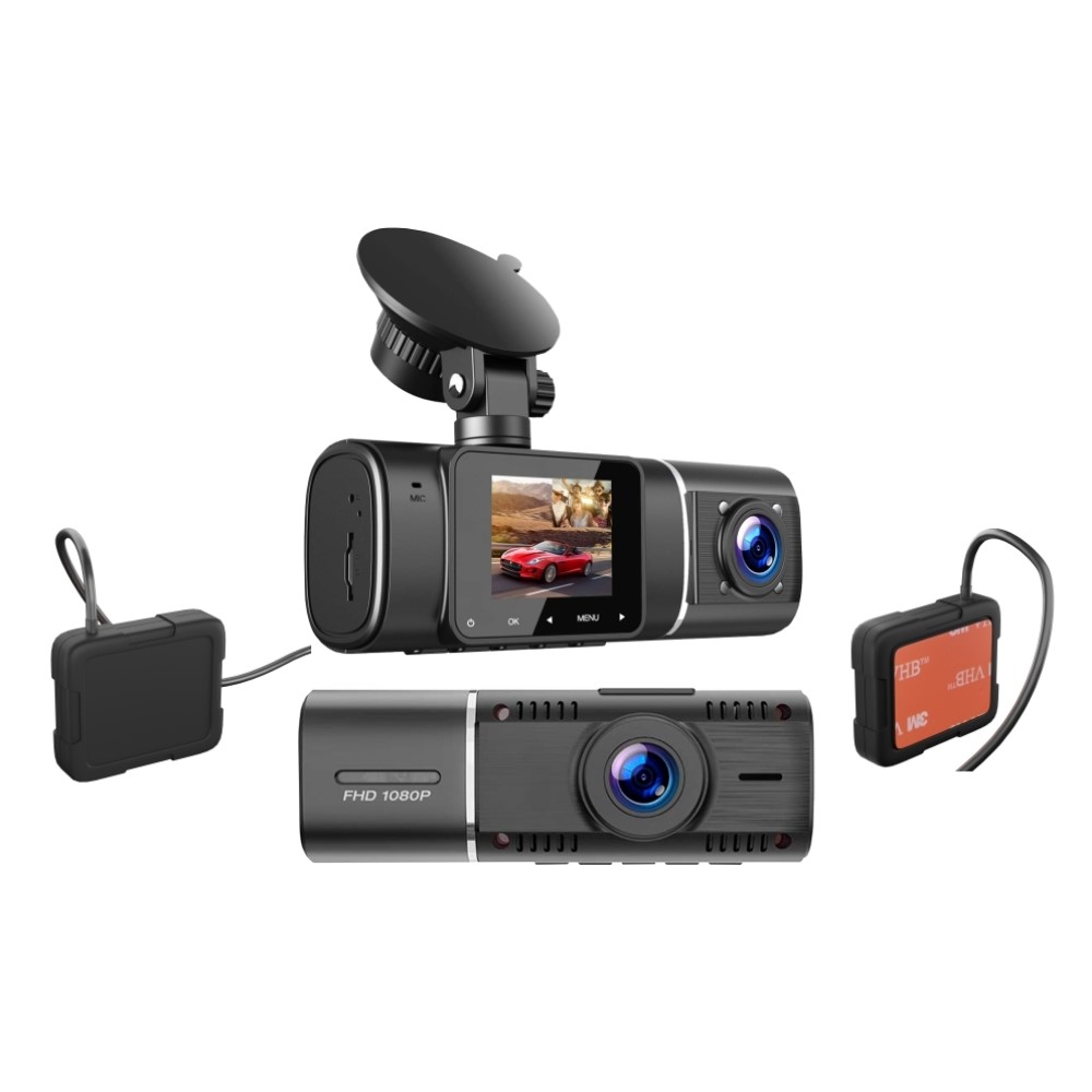 Видеорегистратор KAZER FLASH GPS (2 камеры FHD (1920x1080), HD (1280x721), угол 170°, 1,5 ̎дюйма)