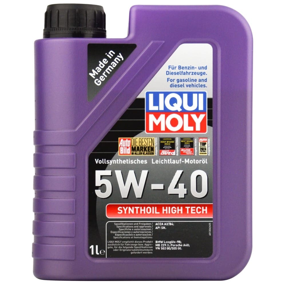 Масло моторное ДВС LIQUI MOLY Synthoil High Tech 5W-40, синтетика, 1л. [1855]