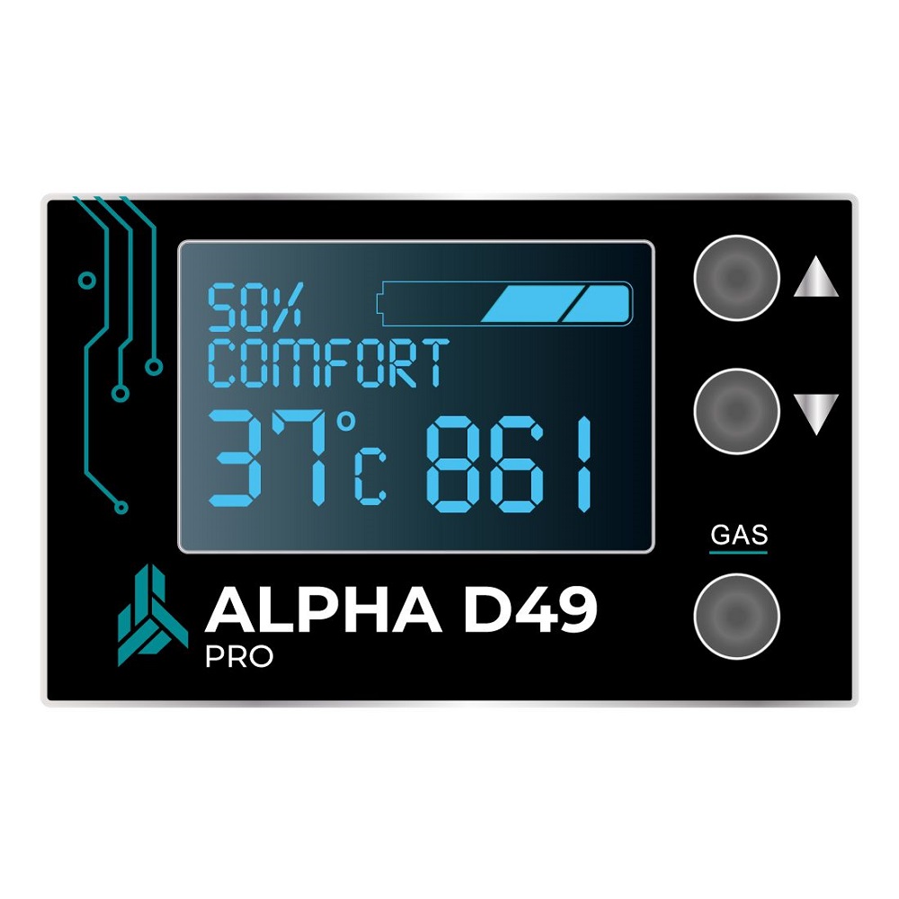 Кнопка - переключатель ГБО EURO 4 ALPHA D49 PRO (+ жгут) [A-D49DS]