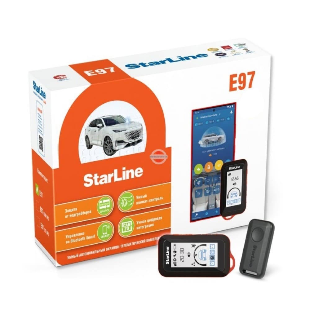 Автосигнализация STARLINE E97 ECO (BT, 3CAN+FD+4LIN) с автозапуском