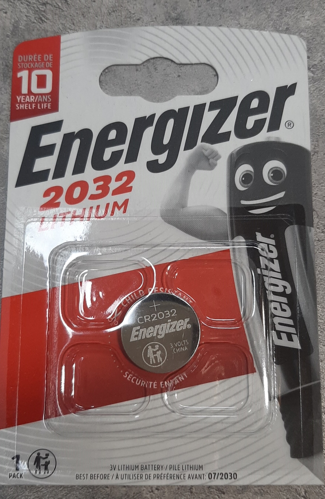 Элемент питания ENERGIZER [CR2032 | 3V] 1PACK, 1шт.